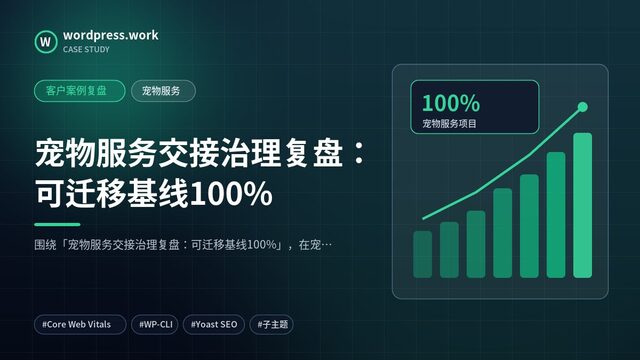 宠物服务交接治理复盘:可迁移基线100%|客户案例复盘|宠物服务