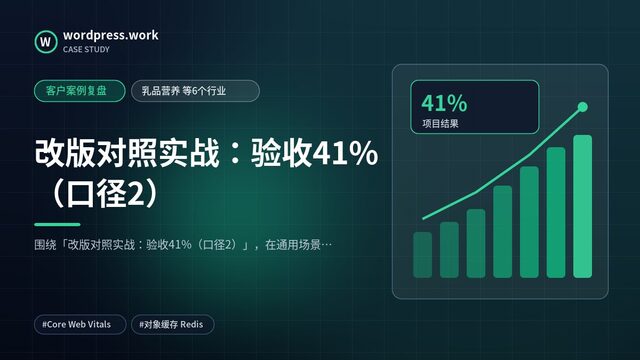 改版对照实战:验收41%(口径2)|客户案例复盘|乳品营养 等6个行业