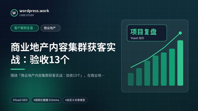 商业地产内容集群获客实战:验收13个|客户案例复盘|商业地产