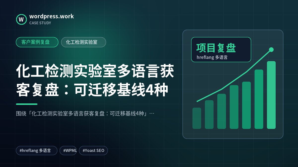 化工检测实验室多语言获客复盘：可迁移基线4种｜客户案例复盘｜化工检测实验室