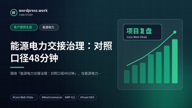 能源电力交接治理:对照口径48分钟|客户案例复盘|能源电力