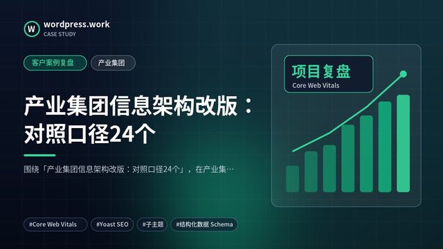 产业集团信息架构改版:对照口径24个|客户案例复盘|产业集团