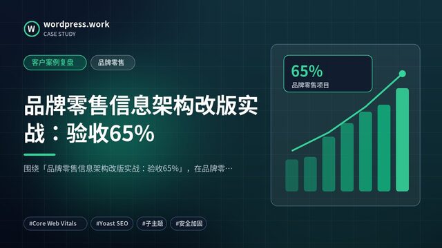 品牌零售信息架构改版实战:验收65%|客户案例复盘|品牌零售