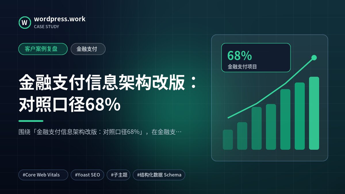 金融支付信息架构改版:对照口径68%|客户案例复盘|金融支付