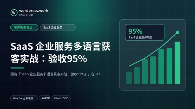 SaaS 企业服务多语言获客实战:验收95%|客户案例复盘|SaaS 企业服务