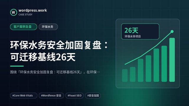 环保水务安全加固复盘:可迁移基线26天|客户案例复盘|环保水务