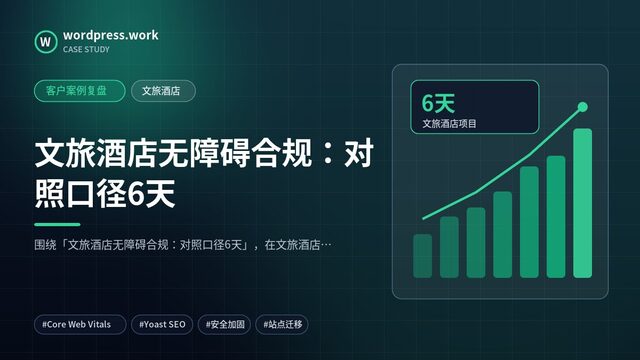 文旅酒店无障碍合规：对照口径6天｜客户案例复盘｜文旅酒店