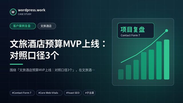 文旅酒店预算MVP上线:对照口径3个|客户案例复盘|文旅酒店