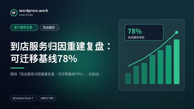 到店服务归因重建复盘:可迁移基线78%|客户案例复盘|到店服务