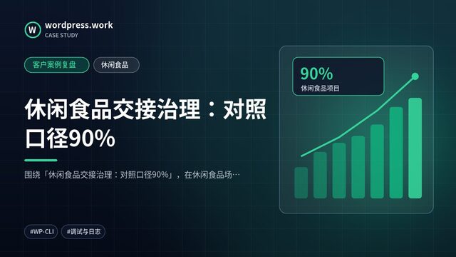 休闲食品交接治理：对照口径90%｜客户案例复盘｜休闲食品