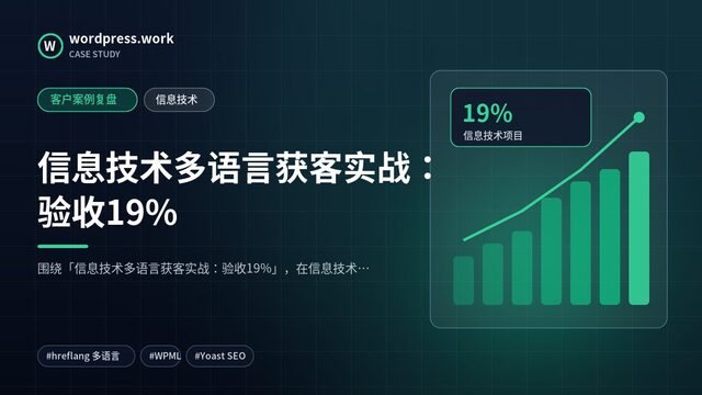 信息技术多语言获客实战:验收19%|客户案例复盘|信息技术