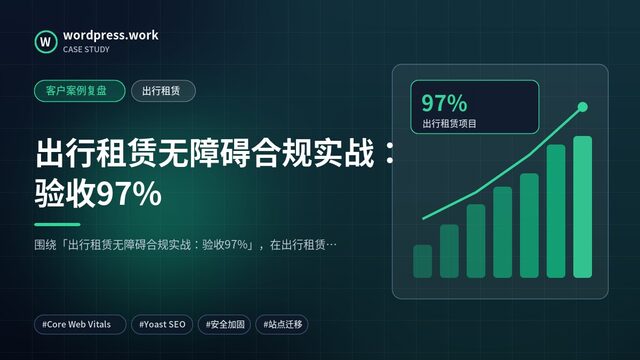 出行租赁无障碍合规实战：验收97%｜客户案例复盘｜出行租赁