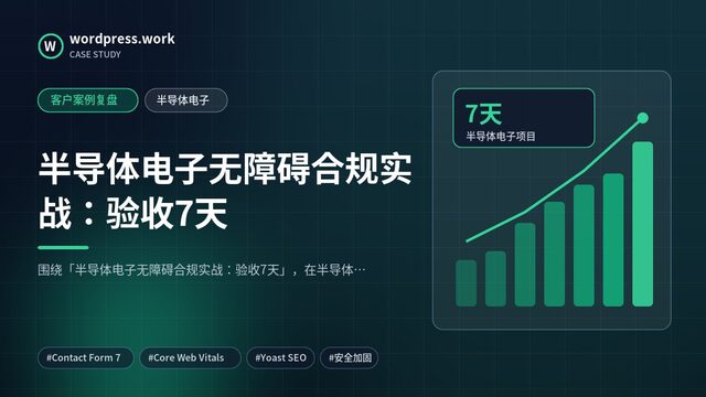 半导体电子无障碍合规实战:验收7天|客户案例复盘|半导体电子