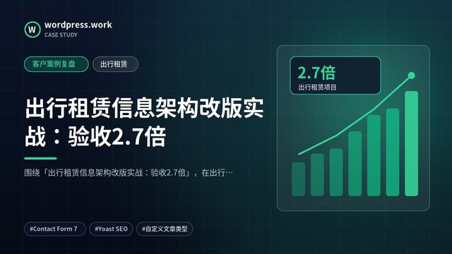 出行租赁信息架构改版实战:验收2.7倍|客户案例复盘|出行租赁