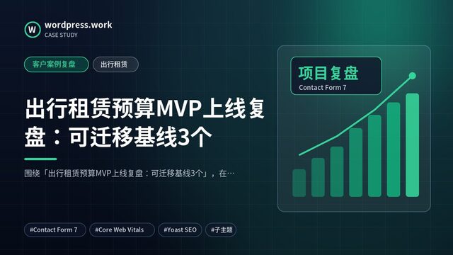 出行租赁预算MVP上线复盘：可迁移基线3个｜客户案例复盘｜出行租赁