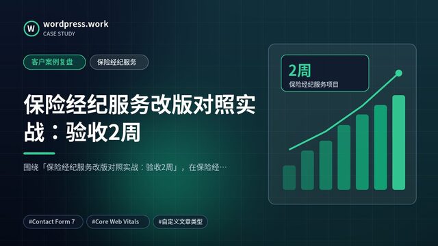 保险经纪服务改版对照实战：验收2周｜客户案例复盘｜保险经纪服务