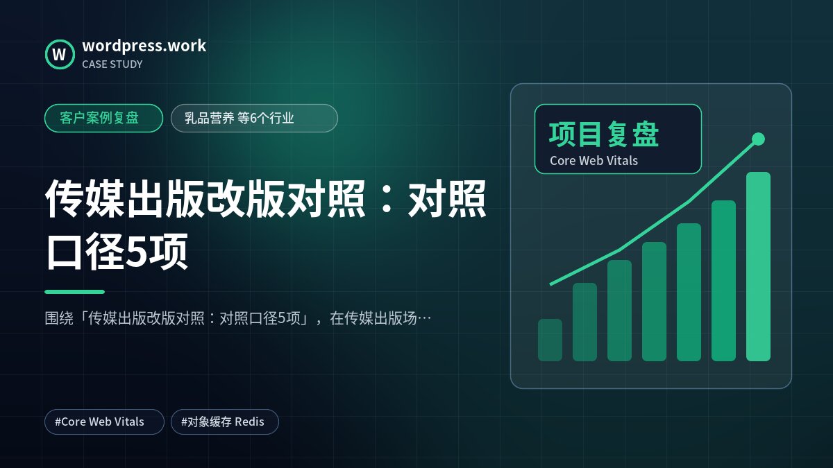 传媒出版改版对照:对照口径5项|客户案例复盘|乳品营养 等6个行业