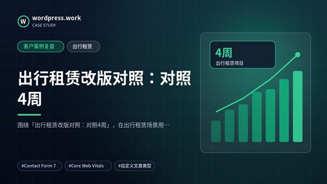 出行租赁改版对照:对照4周|客户案例复盘|出行租赁