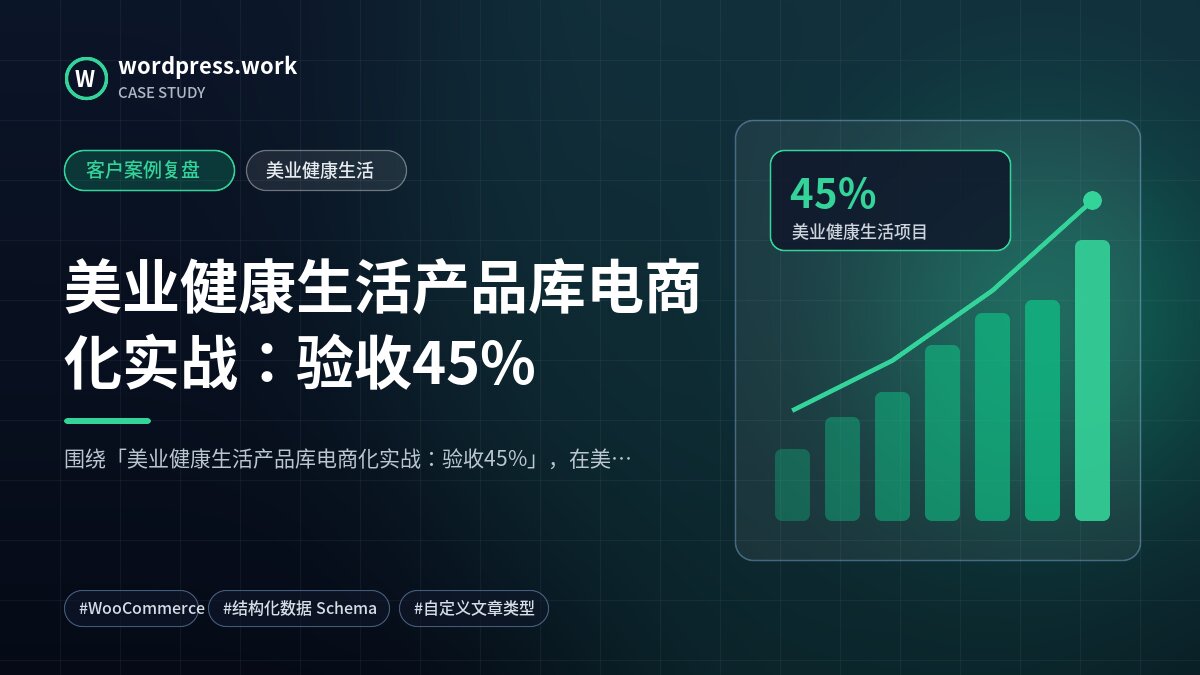 美业健康生活产品库电商化实战:验收45%|客户案例复盘|美业健康生活