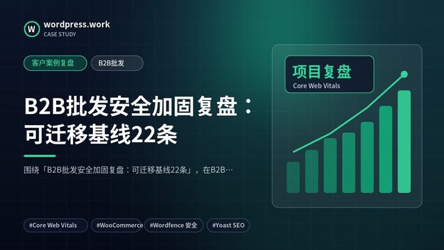 B2B批发安全加固复盘:可迁移基线22条|客户案例复盘|B2B批发