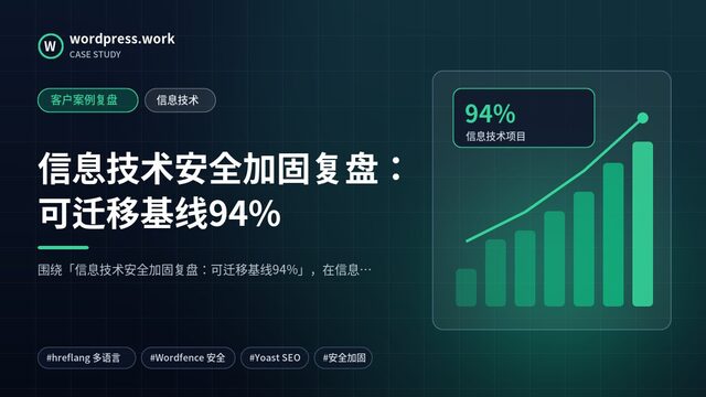 信息技术安全加固复盘:可迁移基线94%|客户案例复盘|信息技术