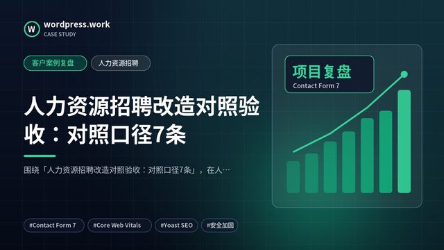 人力资源招聘改造对照验收:对照口径7条|客户案例复盘|人力资源招聘