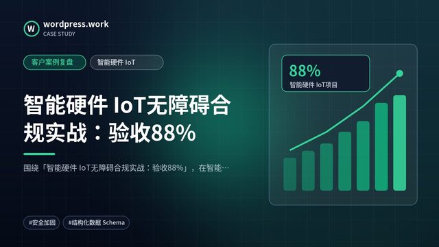 智能硬件 IoT无障碍合规实战：验收88%｜客户案例复盘｜智能硬件 IoT
