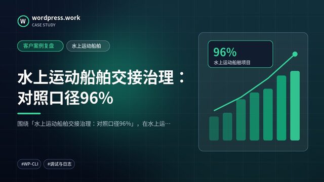 水上运动船舶交接治理：对照口径96%｜客户案例复盘｜水上运动船舶