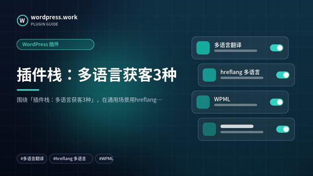 插件栈:多语言获客3种|WordPress 插件