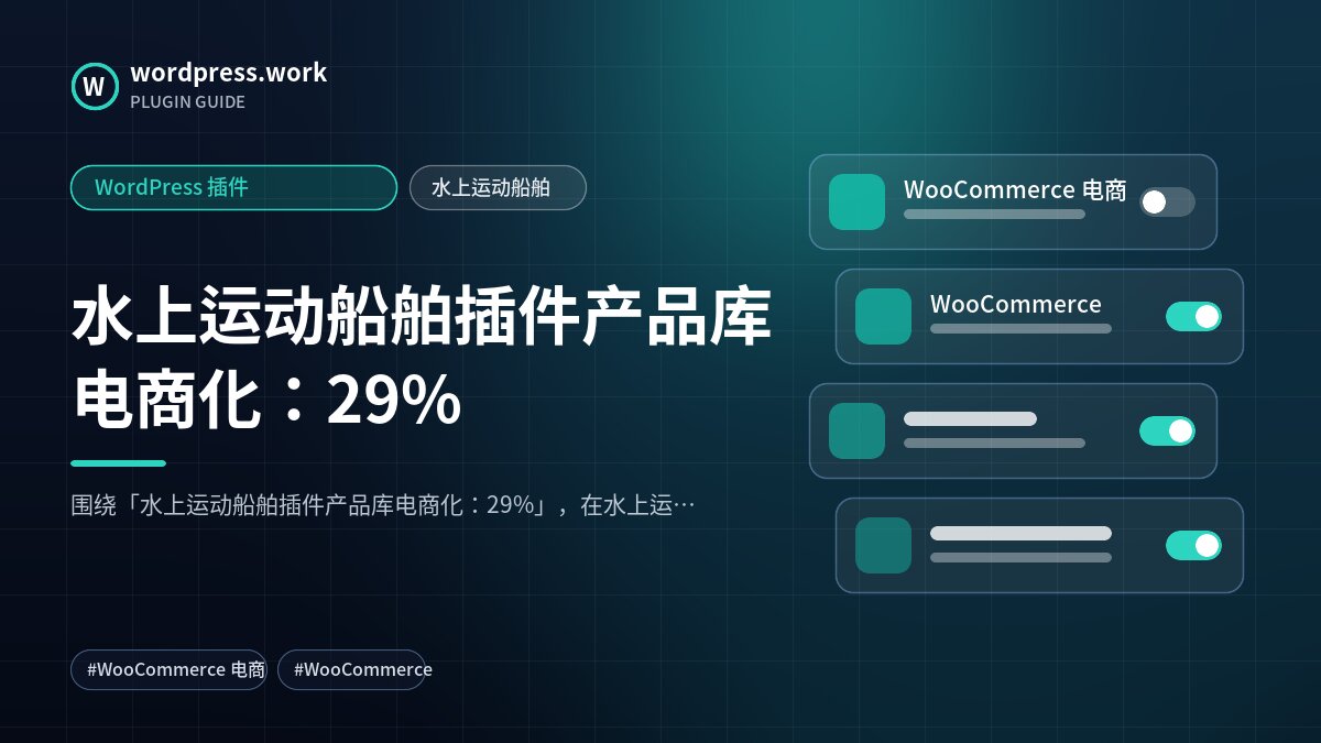 水上运动船舶插件产品库电商化:29%|WordPress 插件|水上运动船舶
