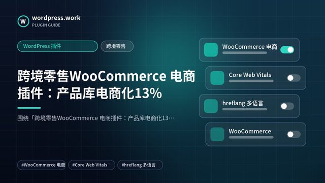 跨境零售WooCommerce 电商插件:产品库电商化13%|WordPress 插件|跨境零售
