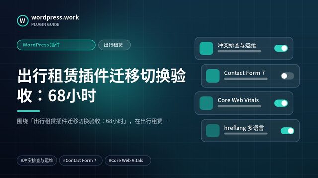 出行租赁插件迁移切换验收:68小时|WordPress 插件|出行租赁