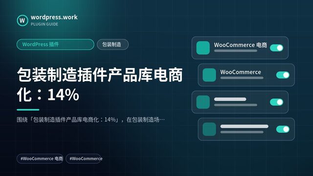 包装制造插件产品库电商化:14%|WordPress 插件|包装制造