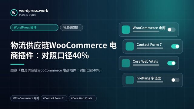 物流供应链WooCommerce 电商插件:对照口径40%|WordPress 插件|物流供应链