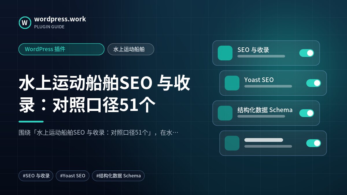 水上运动船舶SEO 与收录：对照口径51个｜WordPress 插件｜水上运动船舶