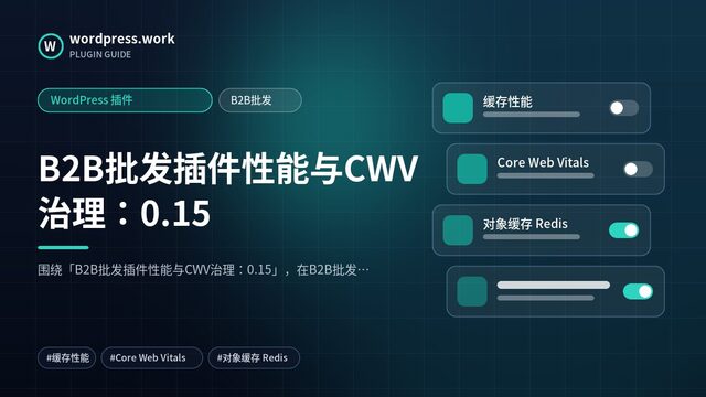 B2B批发插件性能与CWV治理:0.15|WordPress 插件|B2B批发
