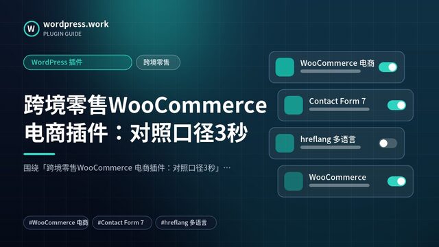 跨境零售WooCommerce 电商插件:对照口径3秒|WordPress 插件|跨境零售