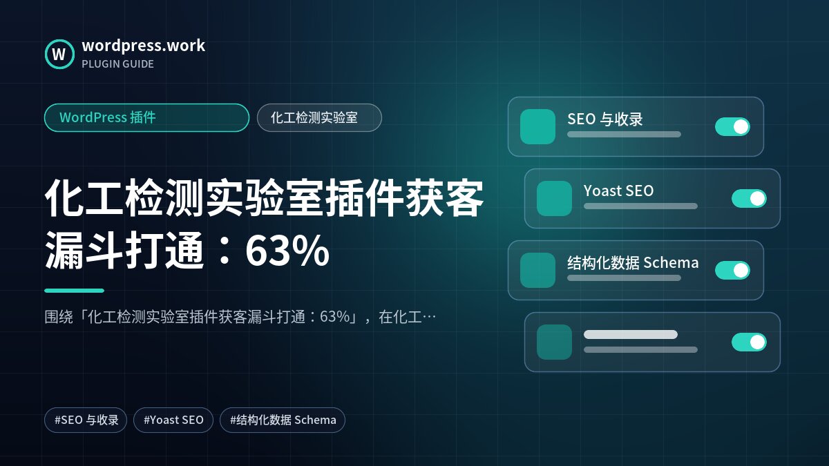 化工检测实验室插件获客漏斗打通:63%|WordPress 插件|化工检测实验室