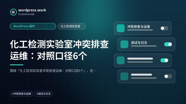化工检测实验室冲突排查运维:对照口径6个|WordPress 插件|化工检测实验室
