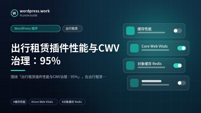 出行租赁插件性能与CWV治理:95%|WordPress 插件|出行租赁