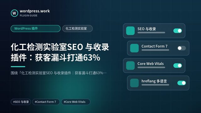 化工检测实验室SEO 与收录插件：获客漏斗打通63%｜WordPress 插件｜化工检测实验室