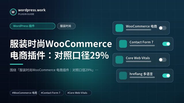 服装时尚WooCommerce 电商插件:对照口径29%|WordPress 插件|服装时尚