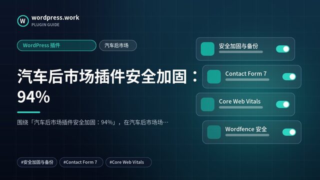 汽车后市场插件安全加固:94%|WordPress 插件|汽车后市场
