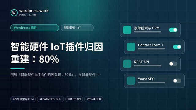 智能硬件 IoT插件归因重建:80%|WordPress 插件|智能硬件 IoT