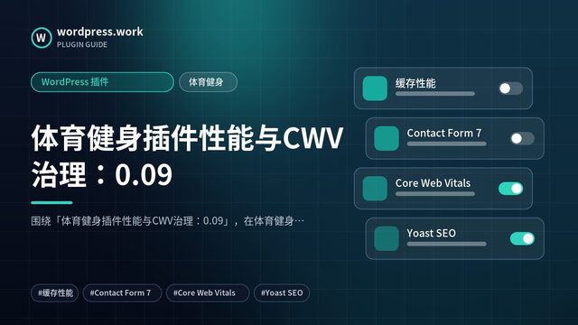 体育健身插件性能与CWV治理:0.09|WordPress 插件|体育健身