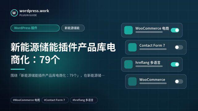 新能源储能插件产品库电商化:79个|WordPress 插件|新能源储能