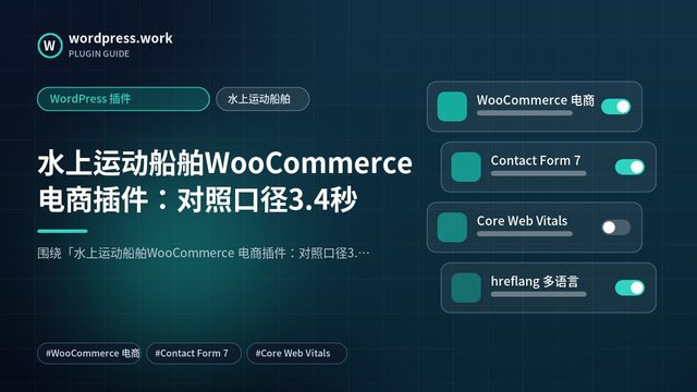 水上运动船舶WooCommerce 电商插件:对照口径3.4秒|WordPress 插件|水上运动船舶