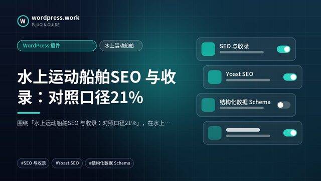 水上运动船舶SEO 与收录:对照口径21%|WordPress 插件|水上运动船舶