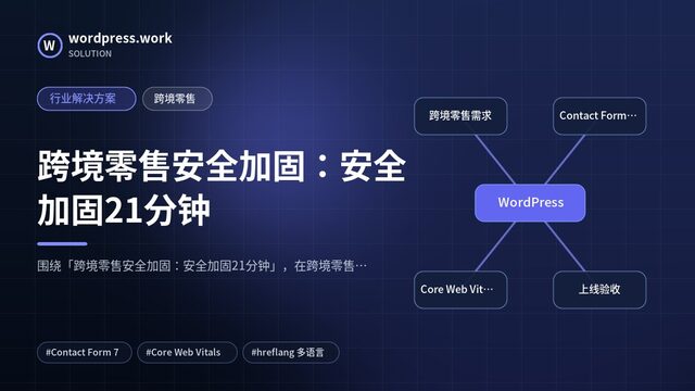 跨境零售安全加固:安全加固21分钟|行业解决方案|跨境零售