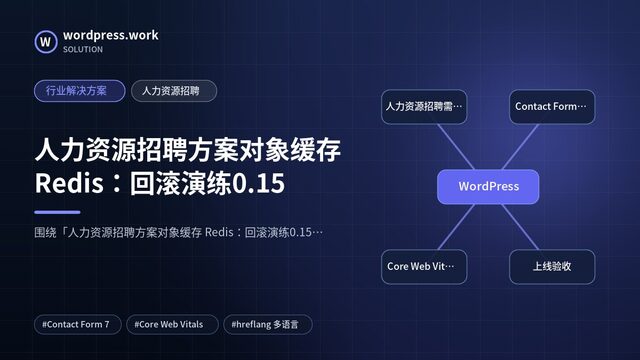 人力资源招聘方案对象缓存 Redis：回滚演练0.15｜行业解决方案｜人力资源招聘